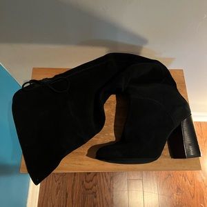 Steve Madden Above-the-Knee Leather/Suede Boots (Novela) Size 8.5 Black